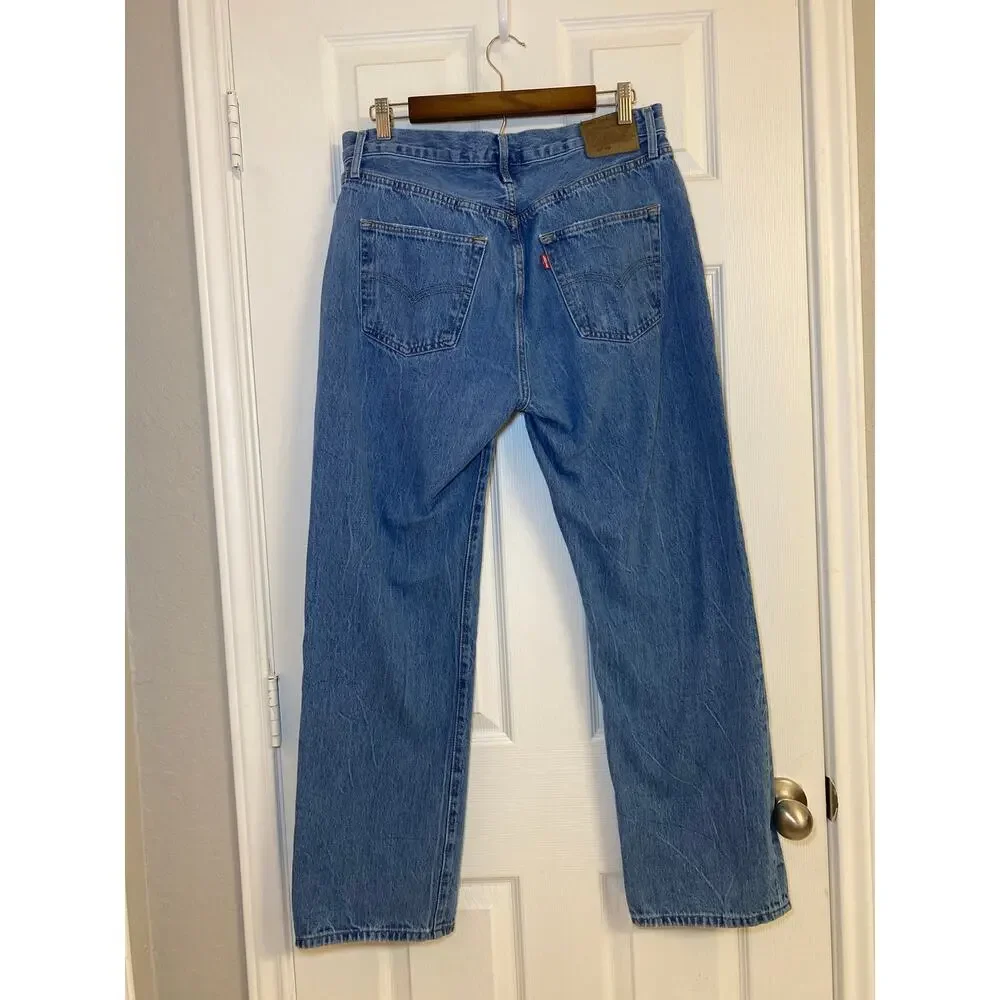 Levi’s 501 90s Classic Jeans Women’s 31x30 Med Blue Rigid Cotton Straight Leg